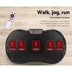 NEW Ultra Slim Full Body Cardio Vibration Plate Exercise Machine, 5 Programs WITH DETACHABLE BANDS